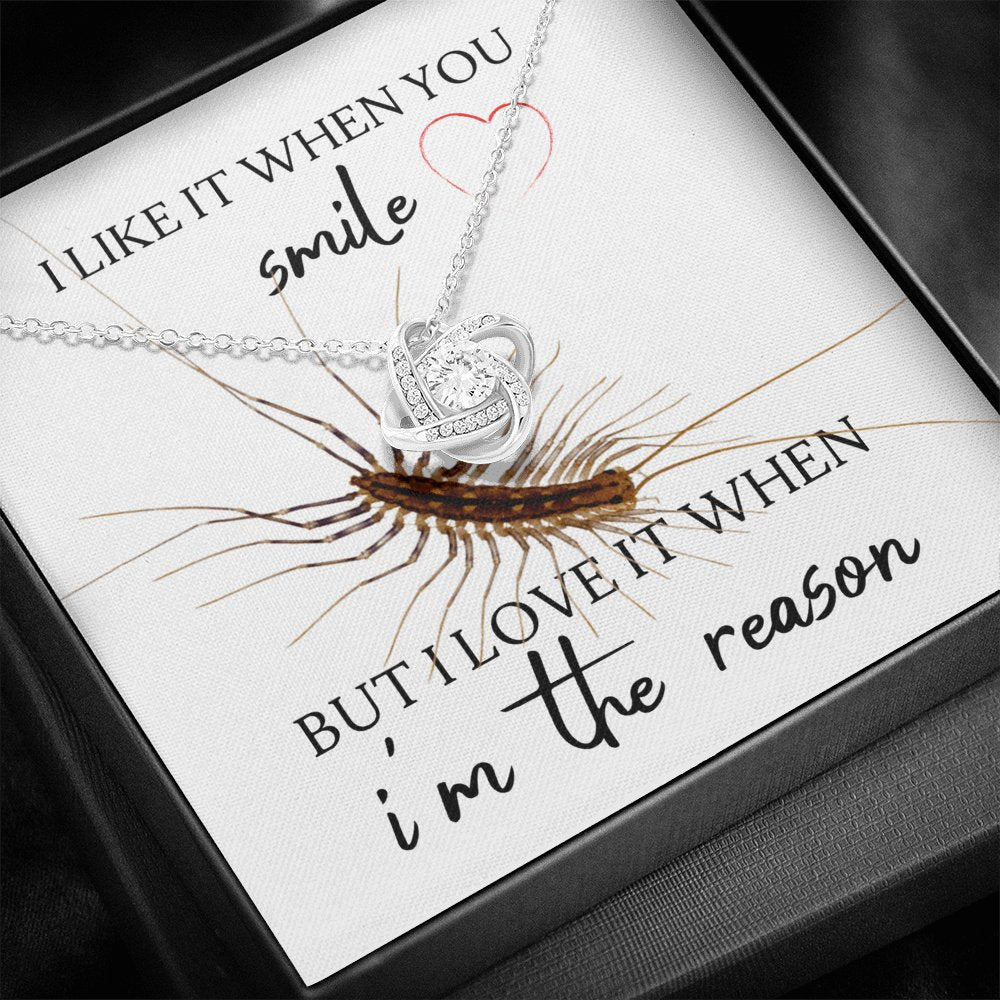 Centipede - When You Smile - Love Knot Necklace - Celeste Jewel