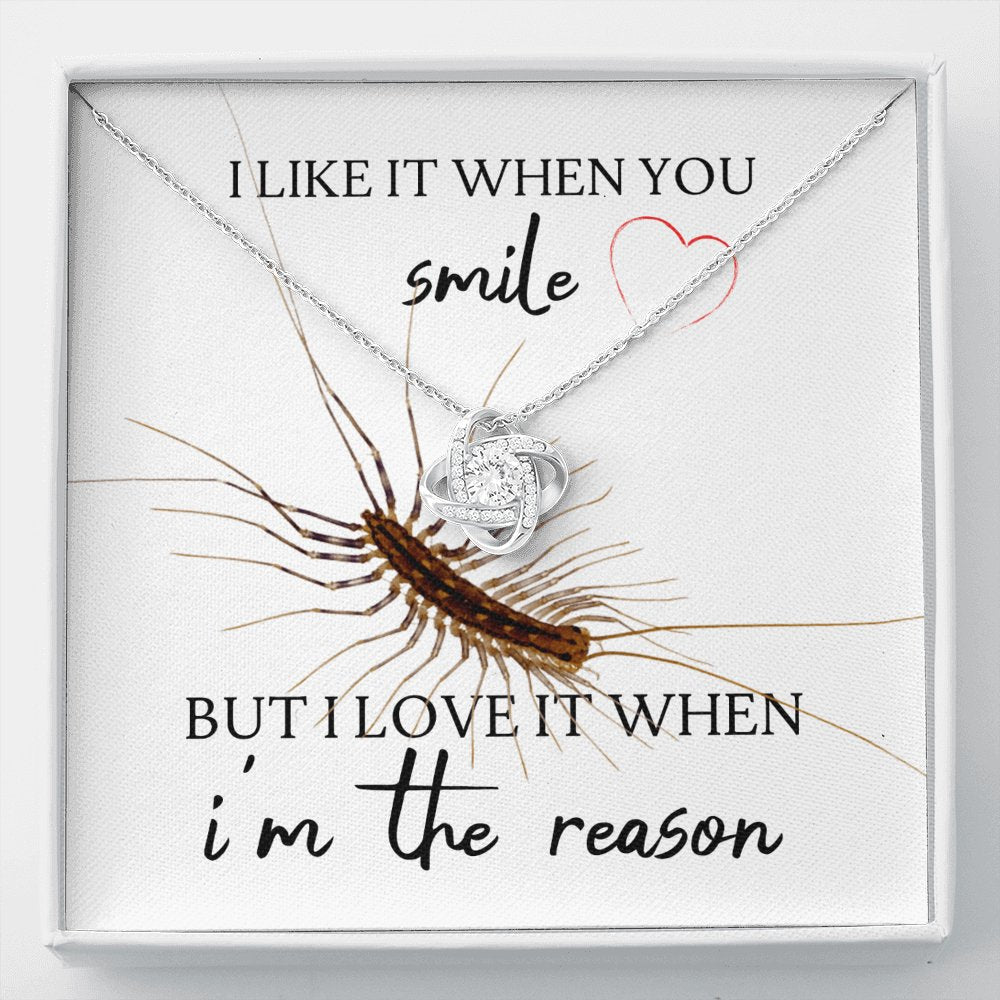 Centipede - When You Smile - Love Knot Necklace - Celeste Jewel