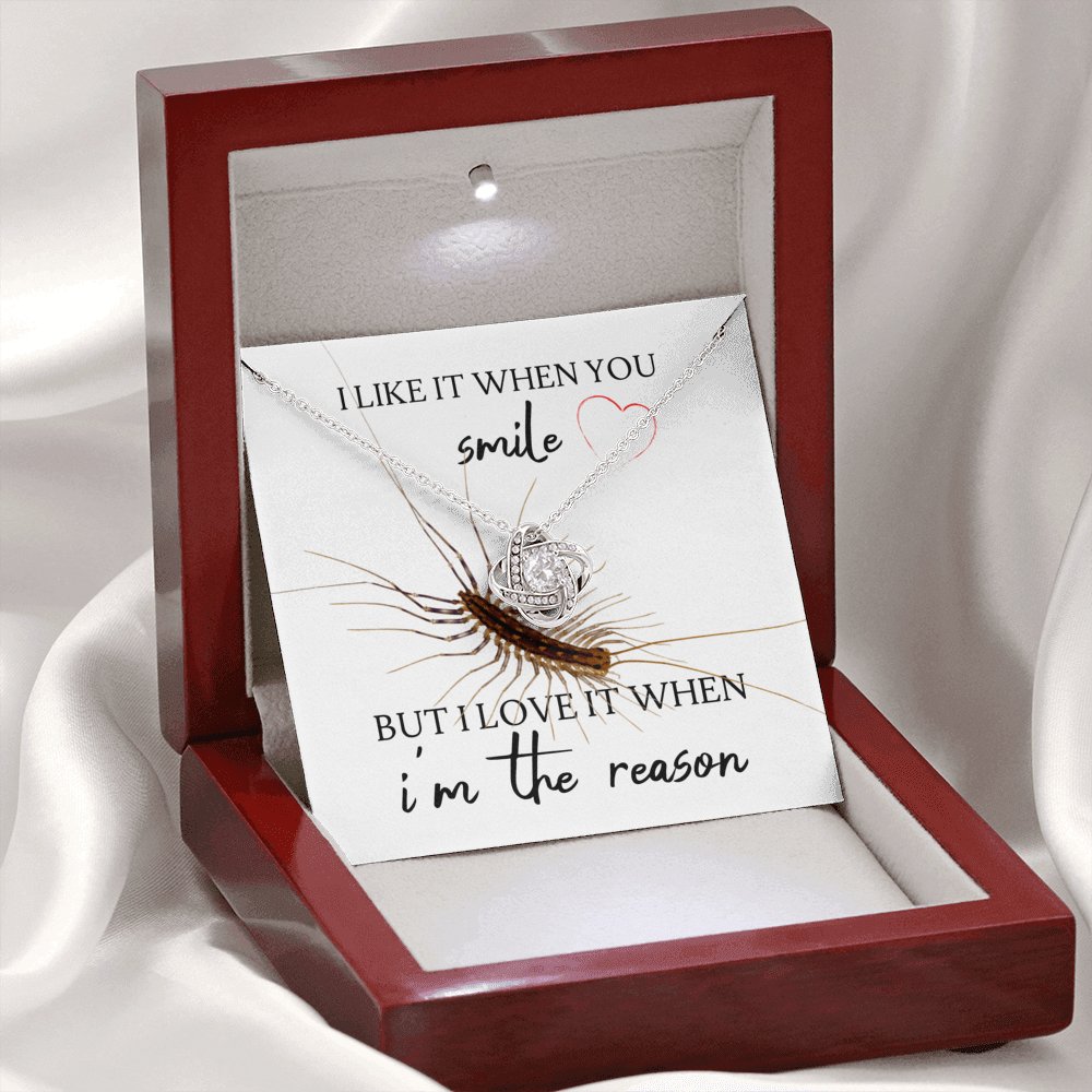 Centipede - When You Smile - Love Knot Necklace - Celeste Jewel