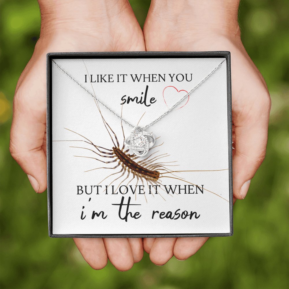 Centipede - When You Smile - Love Knot Necklace - Celeste Jewel