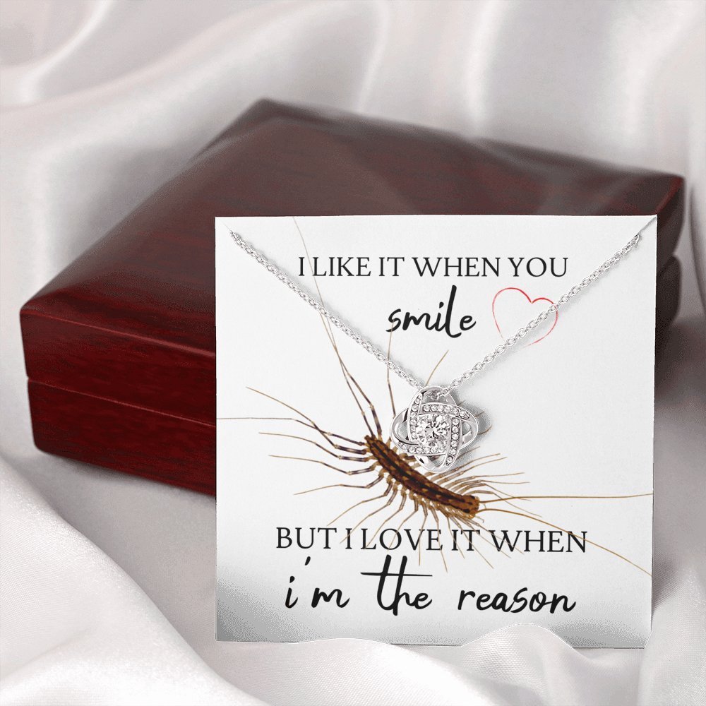 Centipede - When You Smile - Love Knot Necklace - Celeste Jewel