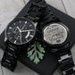 Change The World By Being Yourself - Black Chronograph Watch - Celeste Jewel