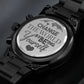 Change The World By Being Yourself - Black Chronograph Watch - Celeste Jewel