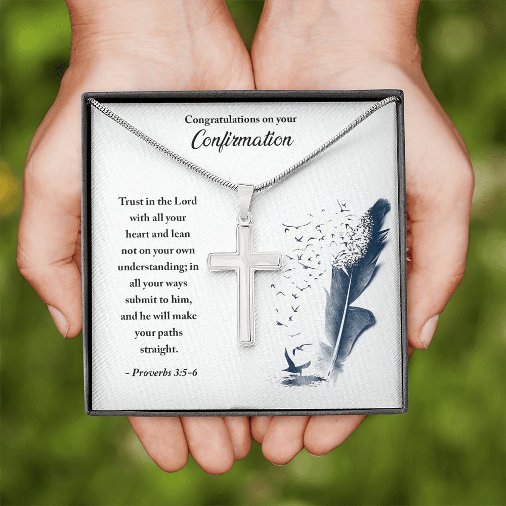 Confirmation - Trust in the Lord - Cross Necklace - Celeste Jewel