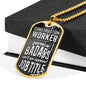 Construction Worker - Luxury Dog Tag Necklace - Celeste Jewel