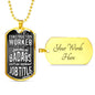 Construction Worker - Luxury Dog Tag Necklace - Celeste Jewel