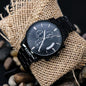 Custom Black Chronograph Watch - Celeste Jewel
