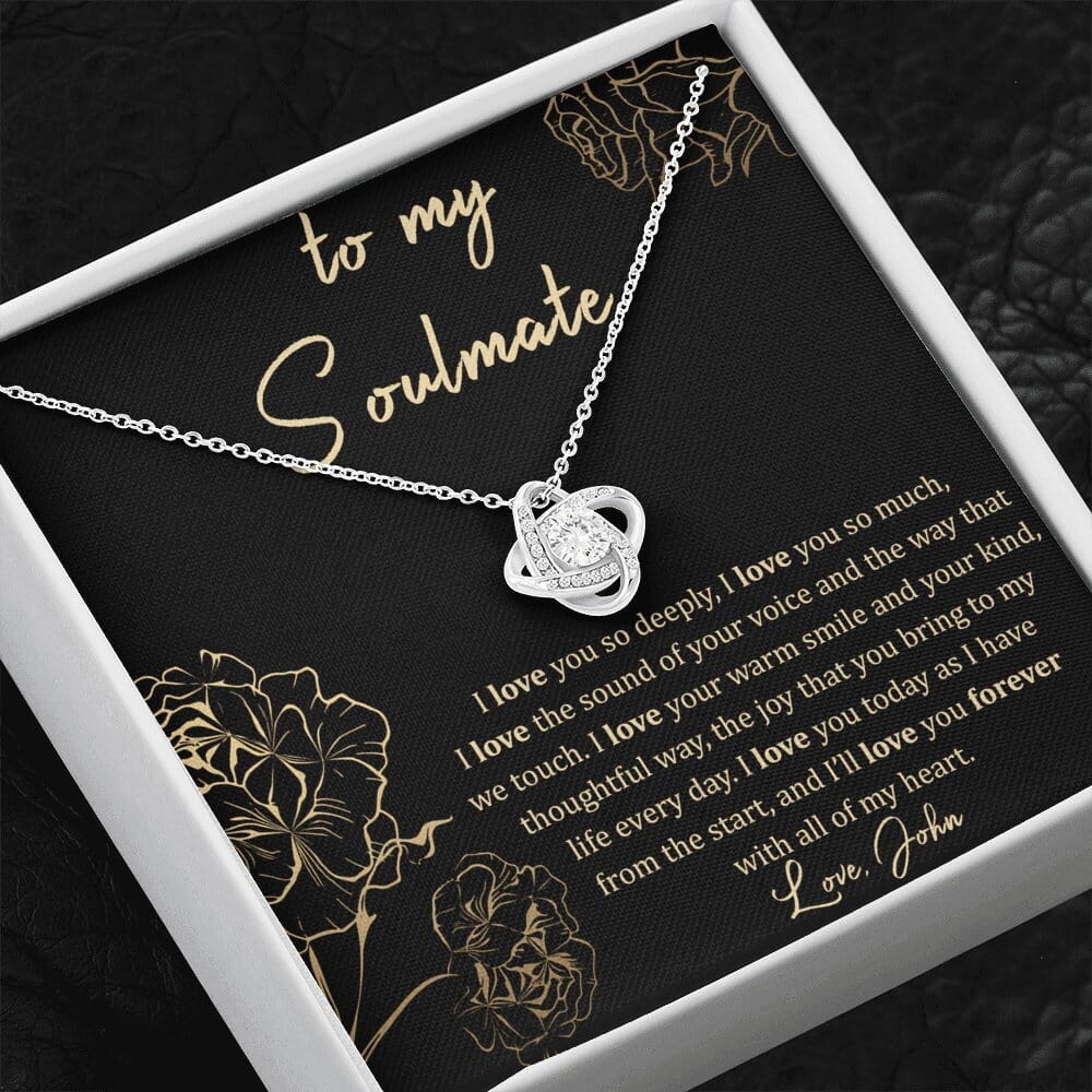 Custom Message Card - To My Soulmate - I'll Love You Forever - Celeste Jewel