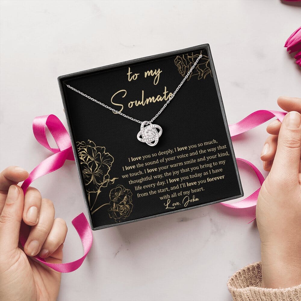 Custom Message Card - To My Soulmate - I'll Love You Forever - Celeste Jewel