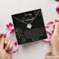 Custom Message Card - To My Soulmate - I'll Love You Forever - Celeste Jewel