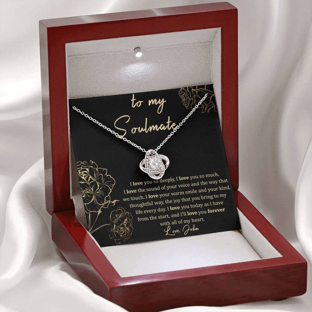 Custom Message Card - To My Soulmate - I'll Love You Forever Jewelry 