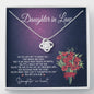 Daughter In Law Gift - Daughter In Heart - Love Knot Necklace - Celeste Jewel