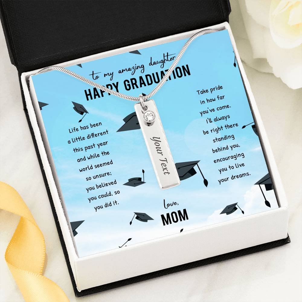 Daughter's Graduation - Live Your Dreams - Birthstone Necklace - Celeste Jewel