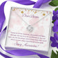 Dear Bestie - Stay Awesome - Love Knot Necklace - Celeste Jewel