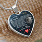 Dear Daughter - Always Remember - Luxury Graphic Heart Necklace - Celeste Jewel