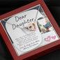Dear Daughter - Merry Christmas - Interlocking Hearts Necklace - Celeste Jewel