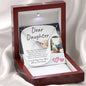 Dear Daughter - Merry Christmas - Interlocking Hearts Necklace - Celeste Jewel