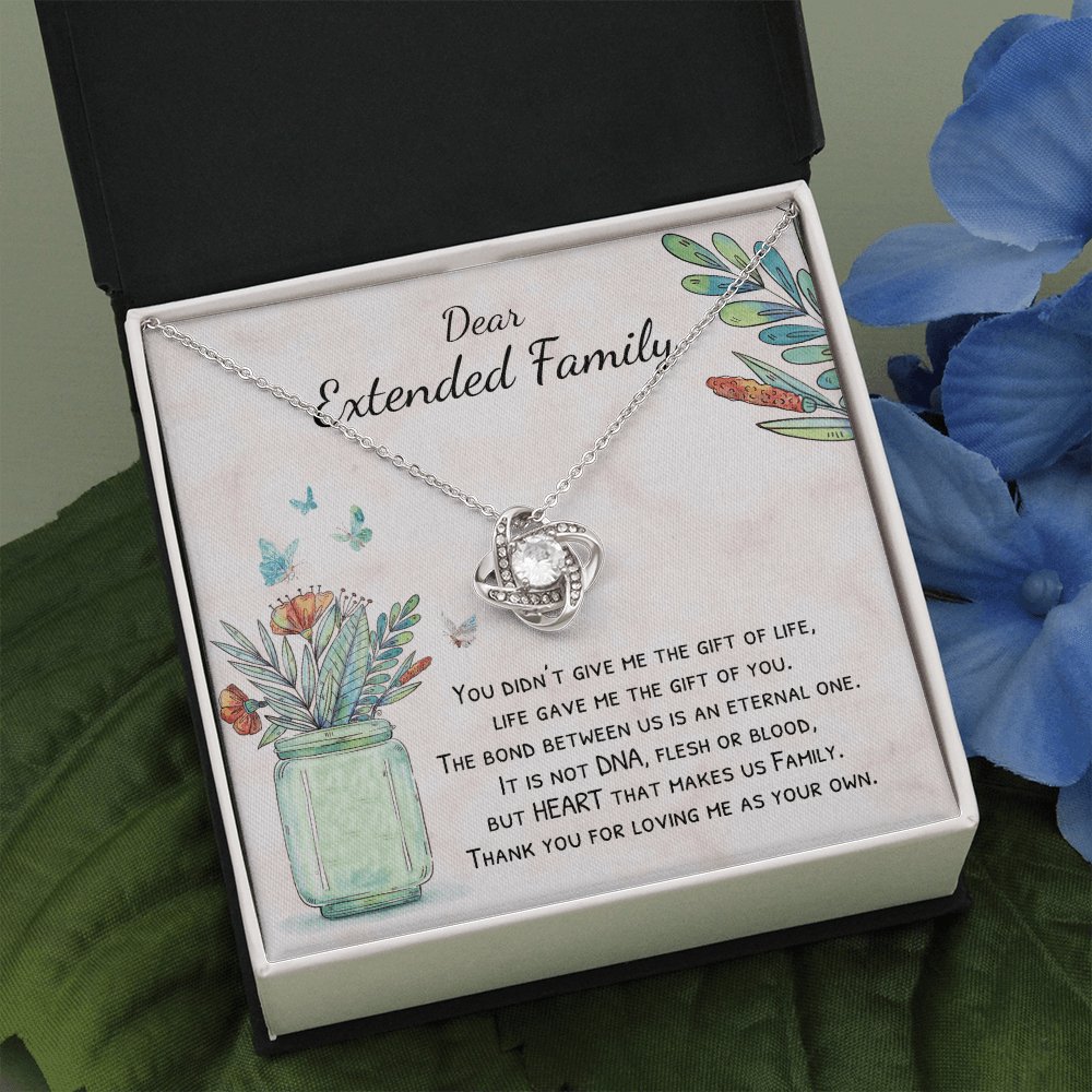 Dear Extended Family - Gift For Extended Family - Love Knot Necklace - Celeste Jewel