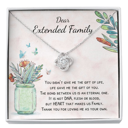 Dear Extended Family - Gift For Extended Family - Love Knot Necklace - Celeste Jewel