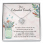 Dear Extended Family - Gift For Extended Family - Love Knot Necklace - Celeste Jewel