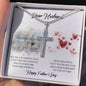 Dear Husband - Happy Father's Day Gift - Personalized Cross Necklace - Celeste Jewel