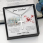 Dear Husband - Happy Father's Day Gift - Personalized Cross Necklace - Celeste Jewel