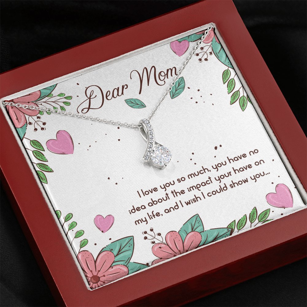 Dear Mom - I Love You So Much - Sparkling Radiance Necklace - Celeste Jewel