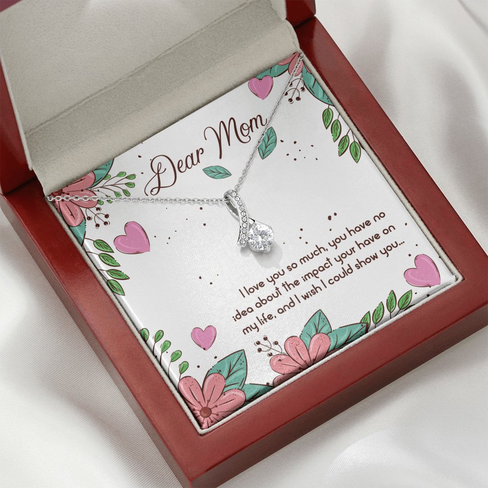 Dear Mom - I Love You So Much - Sparkling Radiance Necklace - Celeste Jewel