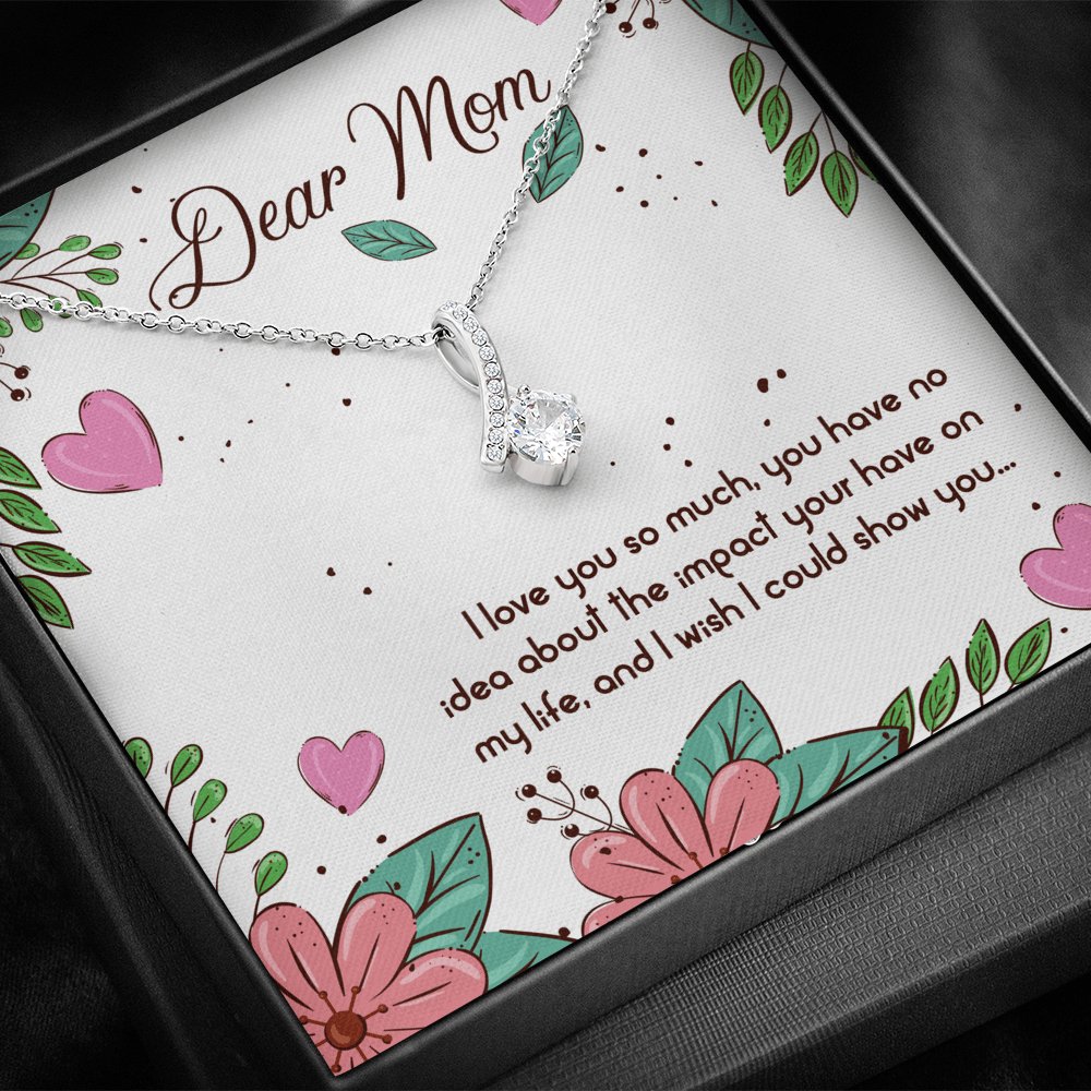 Dear Mom - I Love You So Much - Sparkling Radiance Necklace - Celeste Jewel