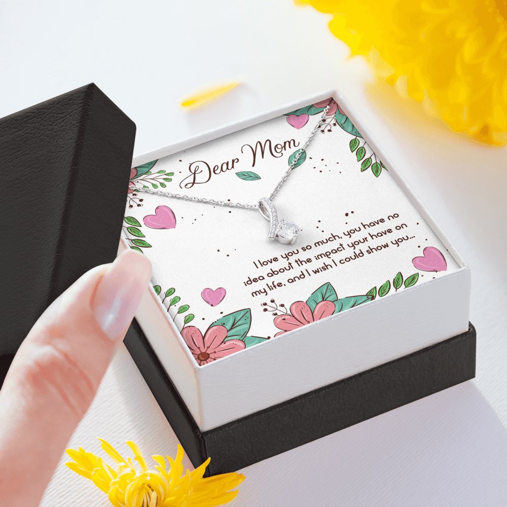 Dear Mom - I Love You So Much - Sparkling Radiance Necklace - Celeste Jewel