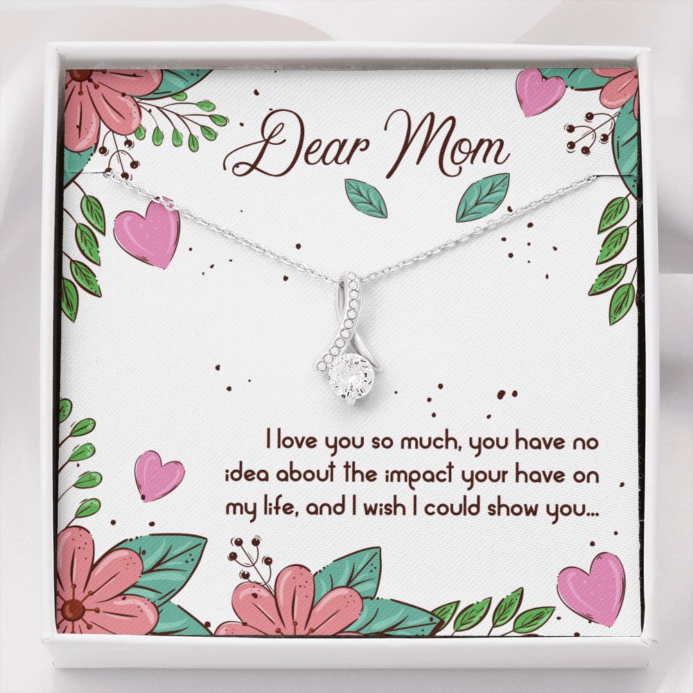 Dear Mom - I Love You So Much - Sparkling Radiance Necklace - Celeste Jewel