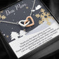 Dear Mom - Number One Fan - Interlocking Hearts Necklace - Celeste Jewel