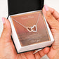 Dear Mom - Sunshine To Light My Day - Interlocking Hearts Necklace - Celeste Jewel