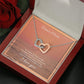 Dear Mom - Sunshine To Light My Day - Interlocking Hearts Necklace - Celeste Jewel