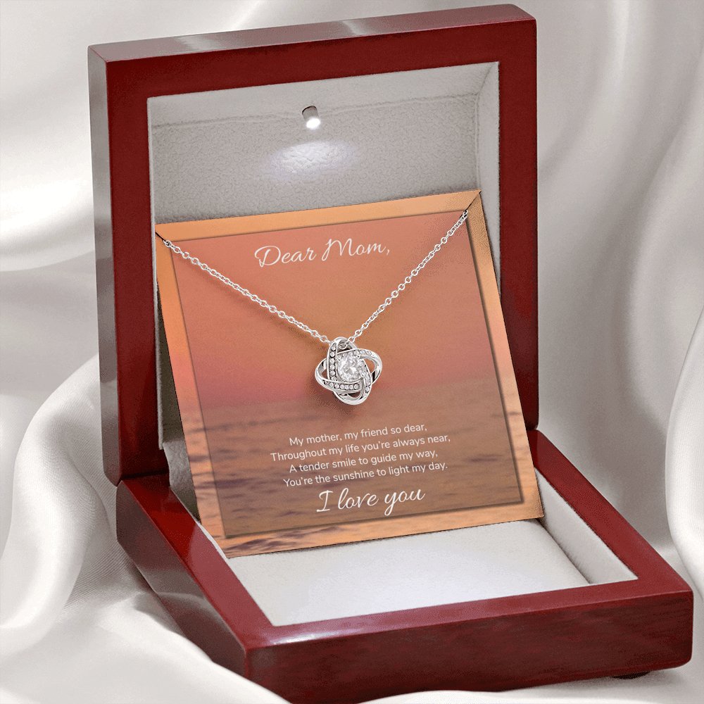 Dear Mom - Sunshine To Light My Day - Love Knot Necklace - Celeste Jewel
