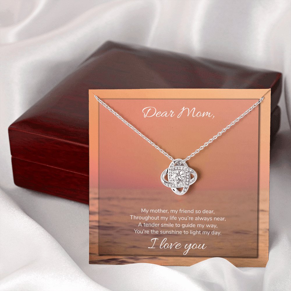 Dear Mom - Sunshine To Light My Day - Love Knot Necklace - Celeste Jewel