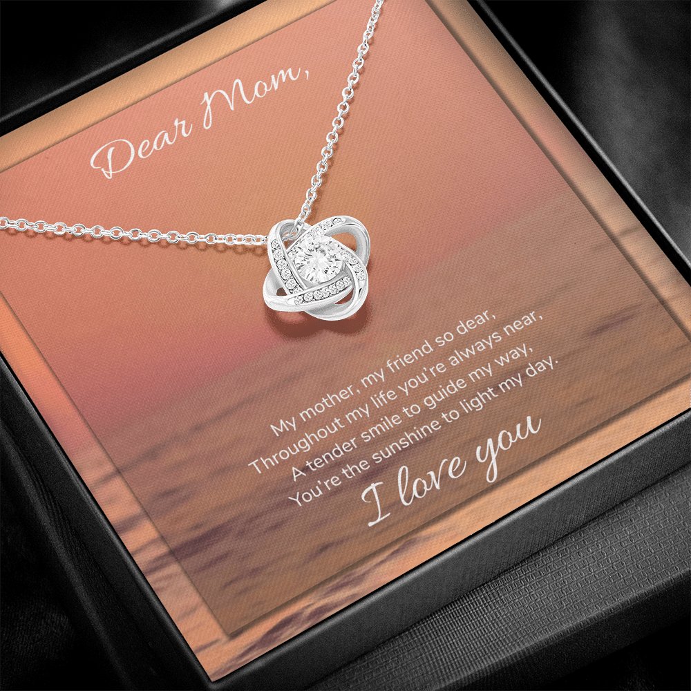 Dear Mom - Sunshine To Light My Day - Love Knot Necklace - Celeste Jewel