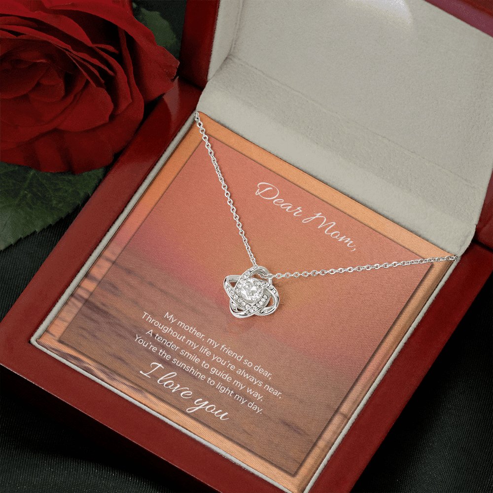 Dear Mom - Sunshine To Light My Day - Love Knot Necklace - Celeste Jewel