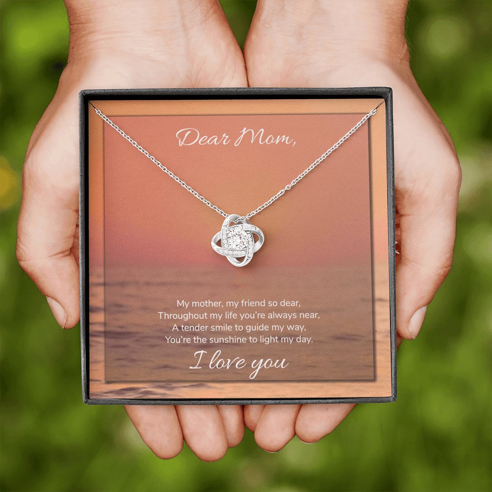 Dear Mom - Sunshine To Light My Day - Love Knot Necklace - Celeste Jewel
