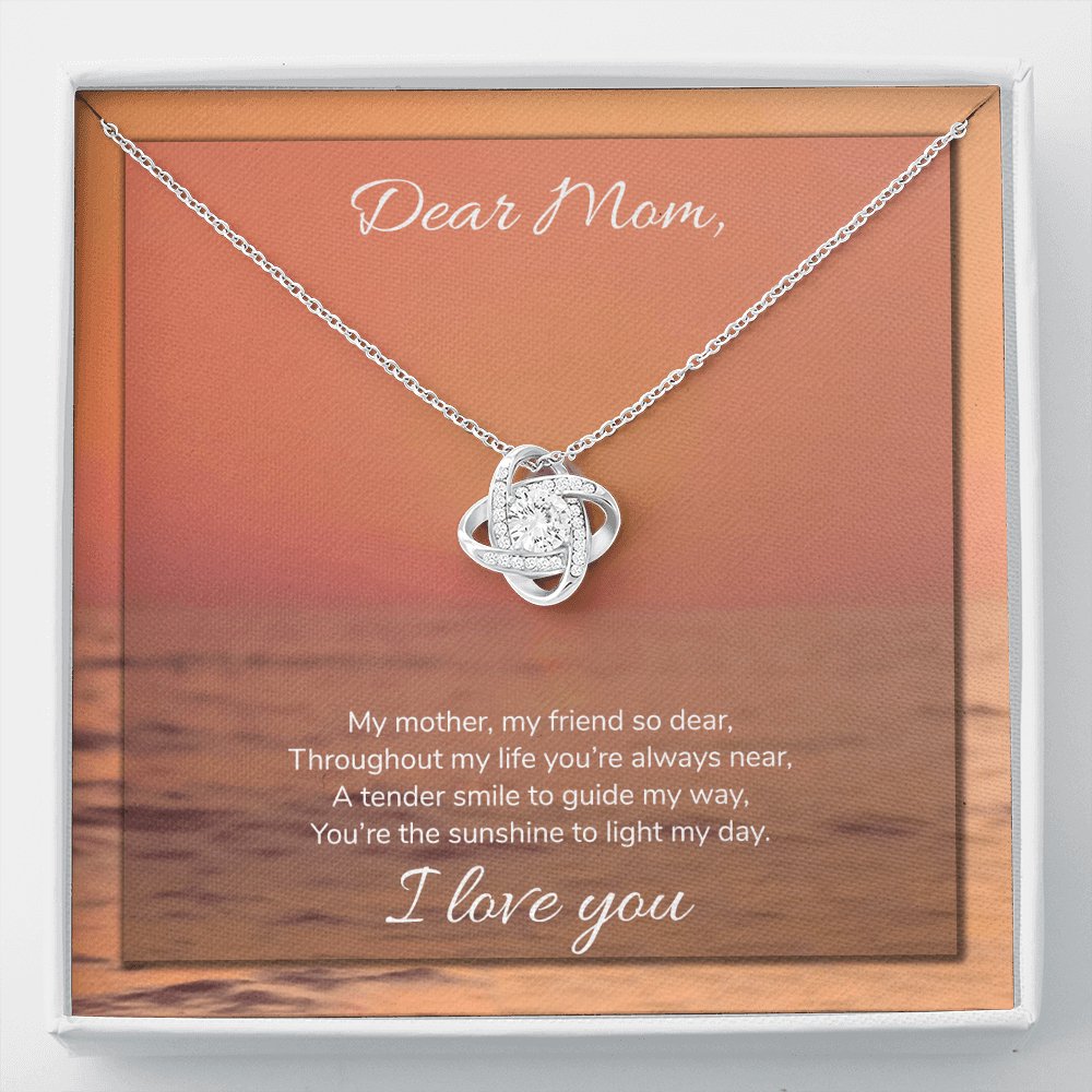 Dear Mom - Sunshine To Light My Day - Love Knot Necklace - Celeste Jewel