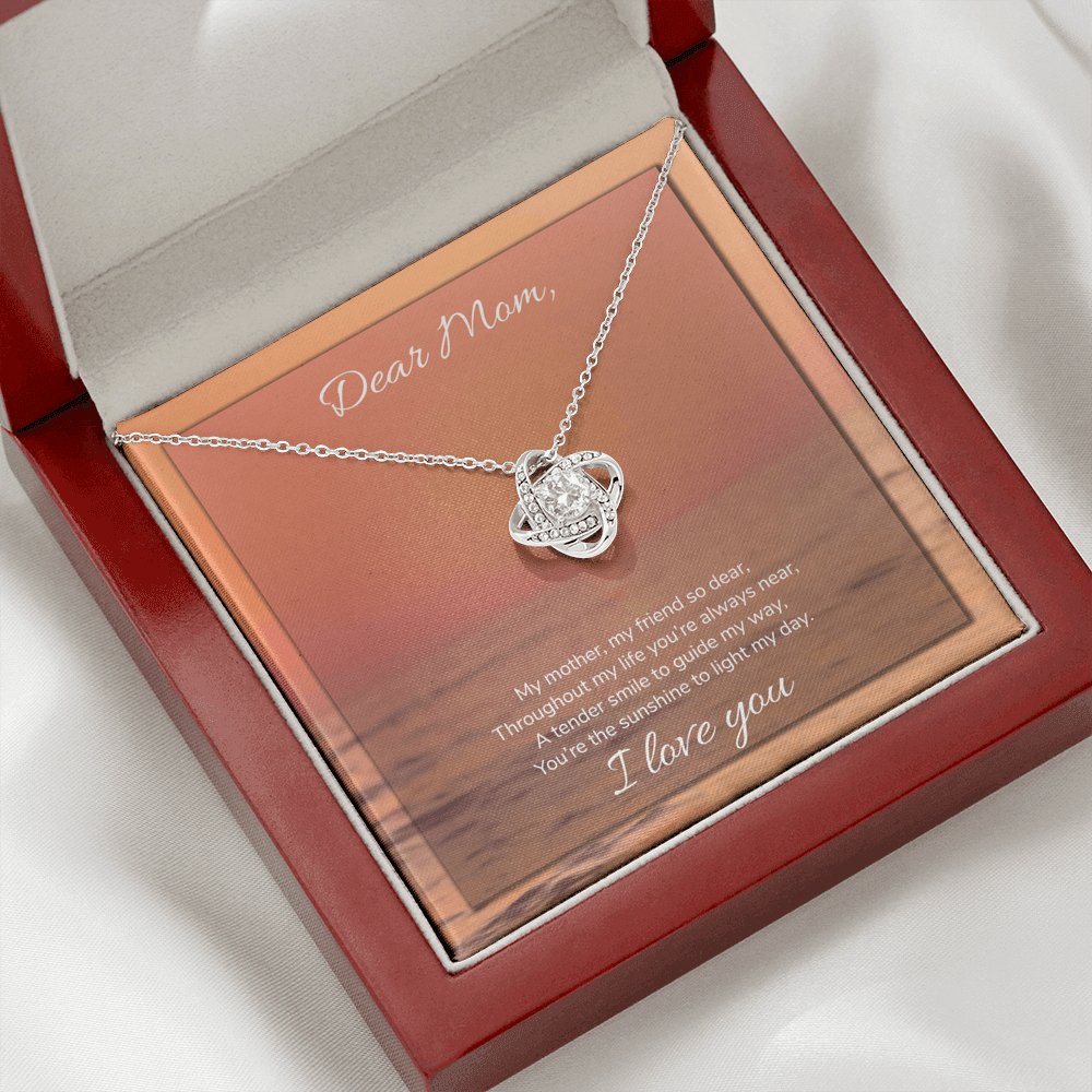 Dear Mom - Sunshine To Light My Day - Love Knot Necklace - Celeste Jewel