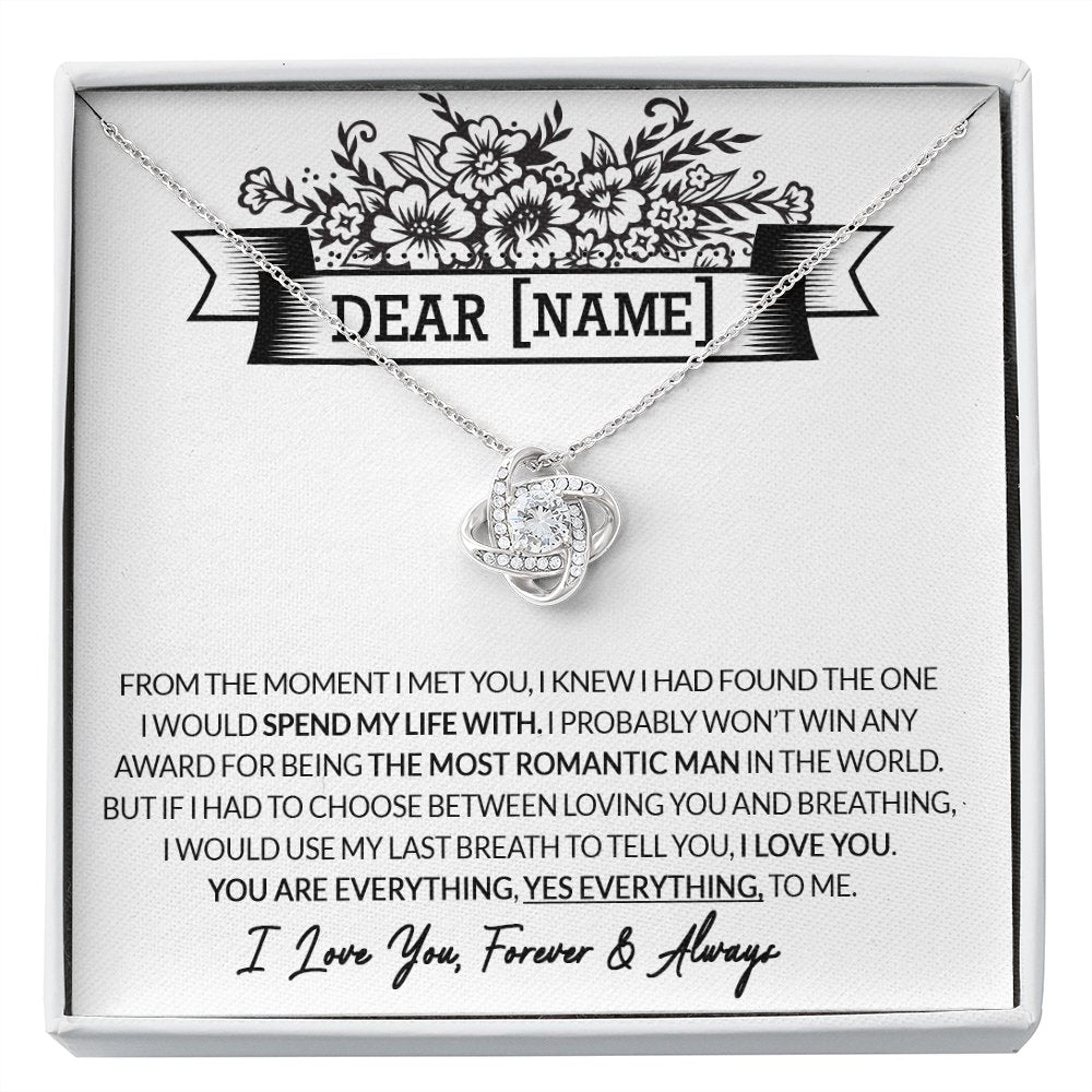 Dear Name - From The Moment I Met You - Love Knot Necklace - Celeste Jewel