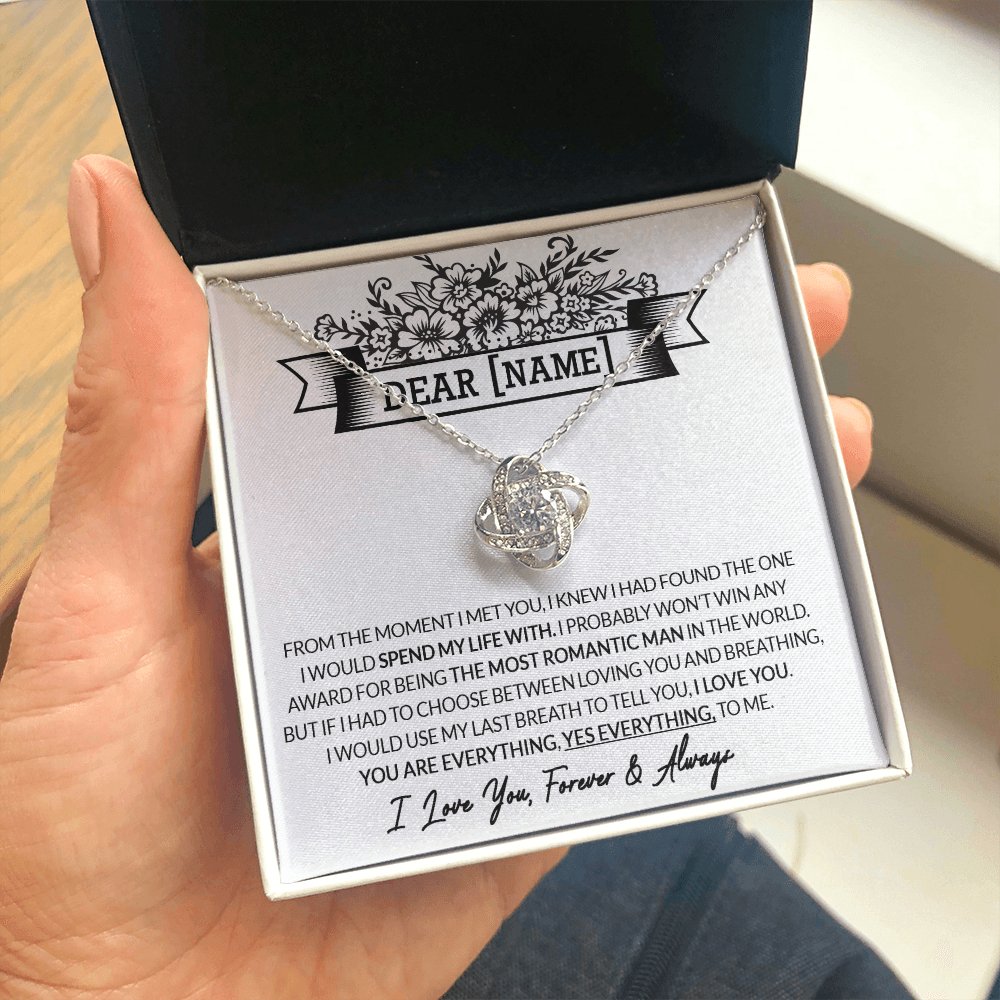 Dear Name - From The Moment I Met You - Love Knot Necklace - Celeste Jewel
