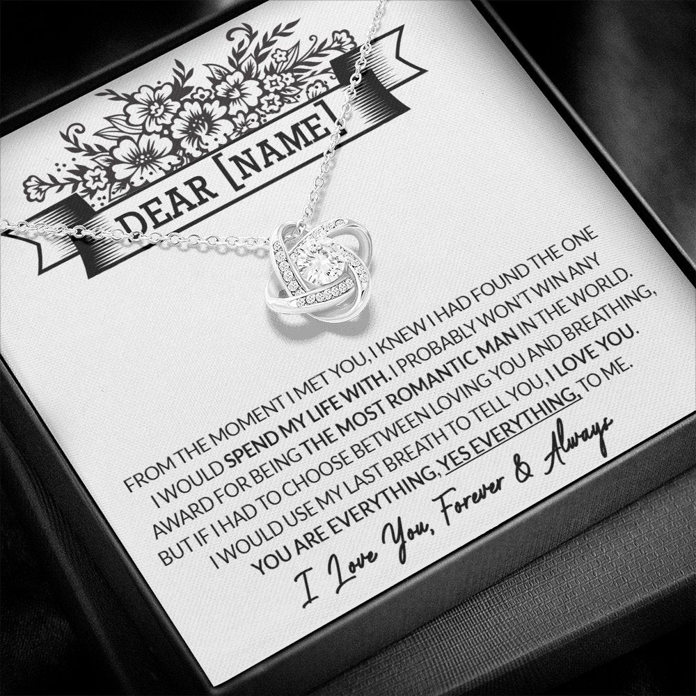 Dear Name - From The Moment I Met You - Love Knot Necklace - Celeste Jewel