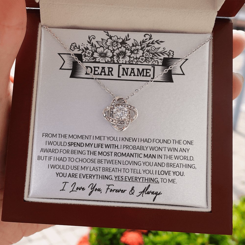 Dear Name - From The Moment I Met You - Love Knot Necklace - Celeste Jewel