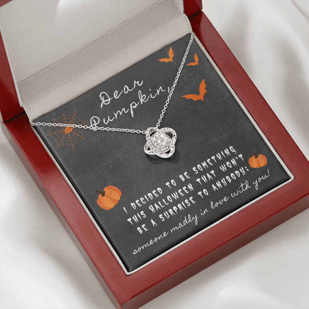Dear Pumpkin - Something This Halloween - Love Knot Necklace - Celeste Jewel