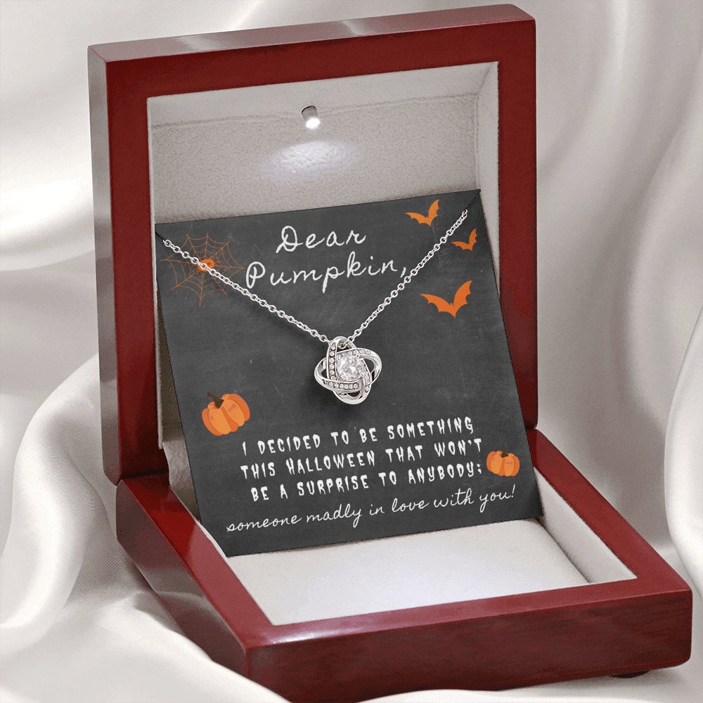 Dear Pumpkin - Something This Halloween - Love Knot Necklace - Celeste Jewel