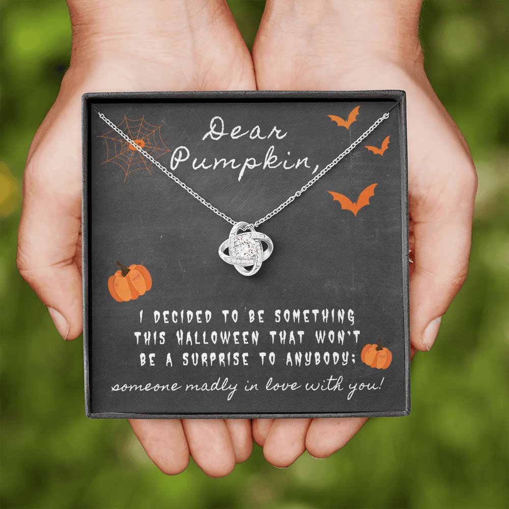 Dear Pumpkin - Something This Halloween - Love Knot Necklace - Celeste Jewel