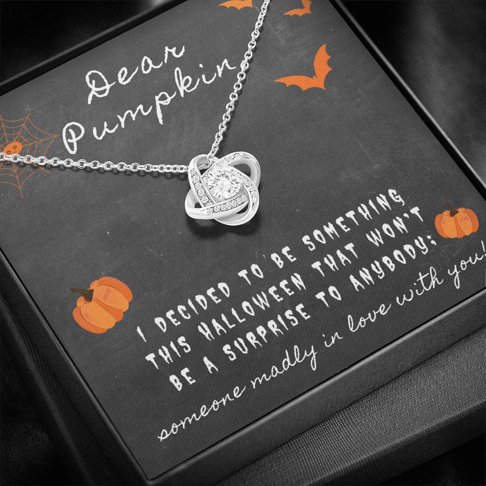 Dear Pumpkin - Something This Halloween - Love Knot Necklace - Celeste Jewel