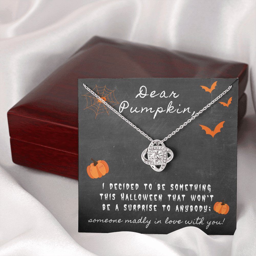 Dear Pumpkin - Something This Halloween - Love Knot Necklace - Celeste Jewel